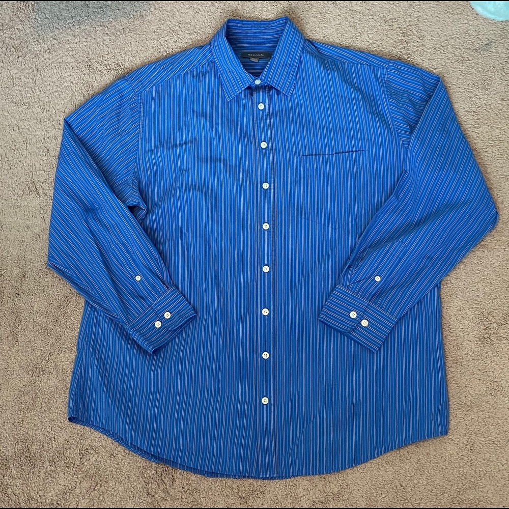 Button Up Blue Striped Shirt